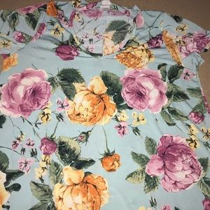 Light blue floral top